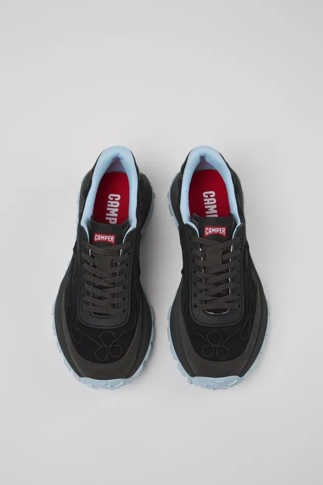 Women Camper Sneakers Drift Trail VIBRAM Black Textile And Nubuck Sneakers