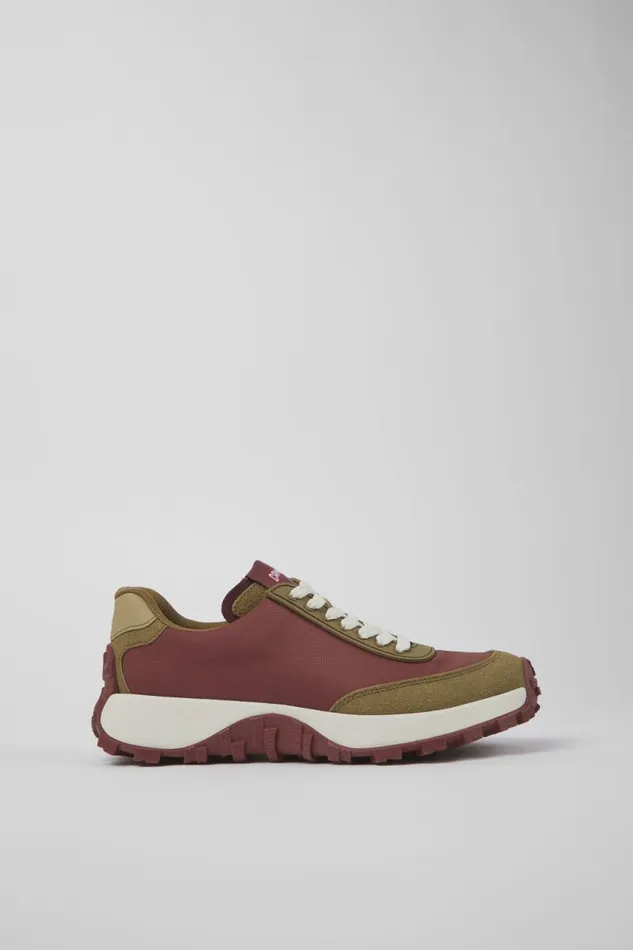 Women Camper Sneakers Drift Trail VIBRAM Red TextileNubuck Sneaker