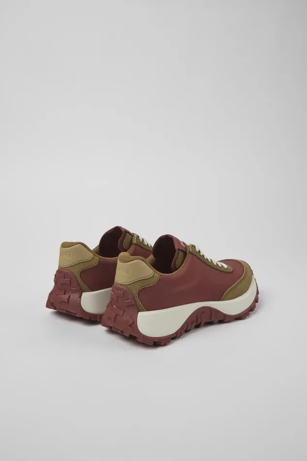 Women Camper Sneakers Drift Trail VIBRAM Red TextileNubuck Sneaker