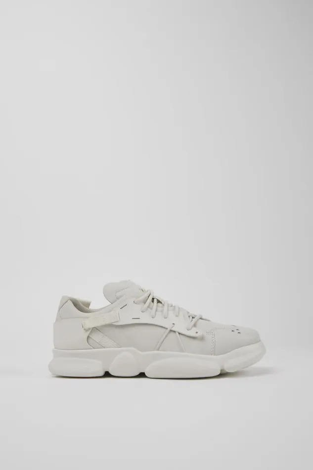 Women Camper Sneakers Karst White Nondyed Leather Sneakers Women Camper Sneakers Karst White Nondyed Leather Sneakers