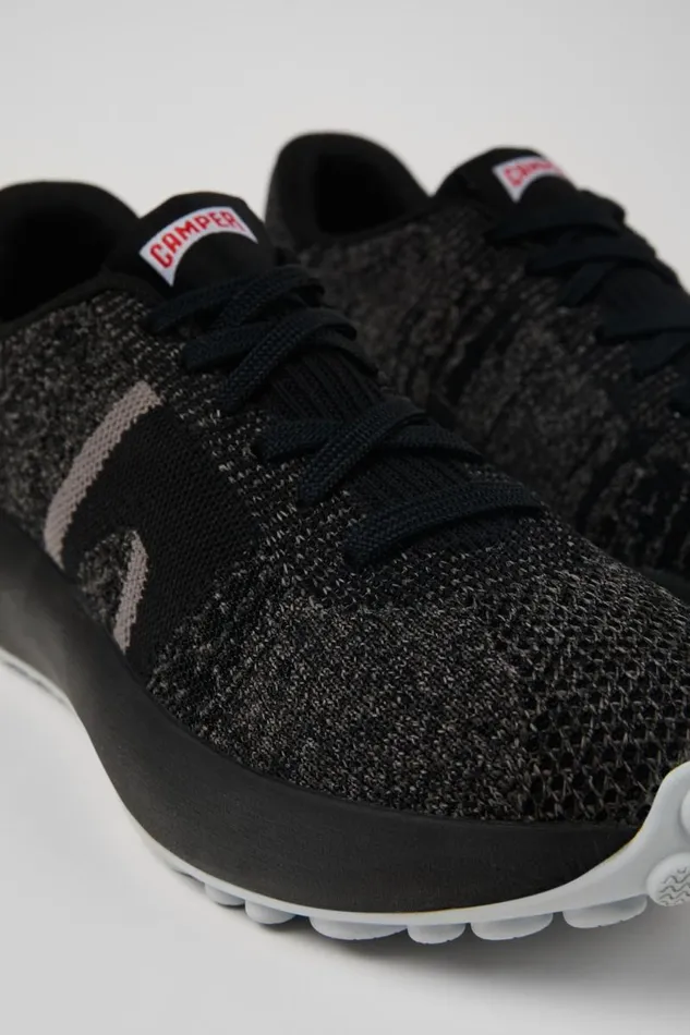 Women Camper Sneakers Pelotas Athens Black Textile Sneaker