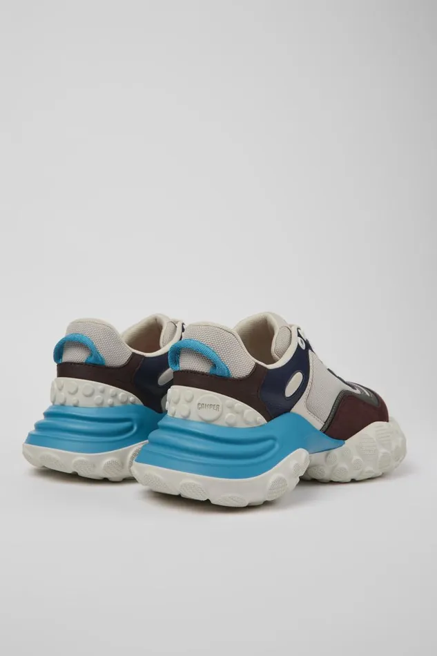 Women Camper Sneakers Pelotas Mars Multicolored Textile And Nubuck Sneakers