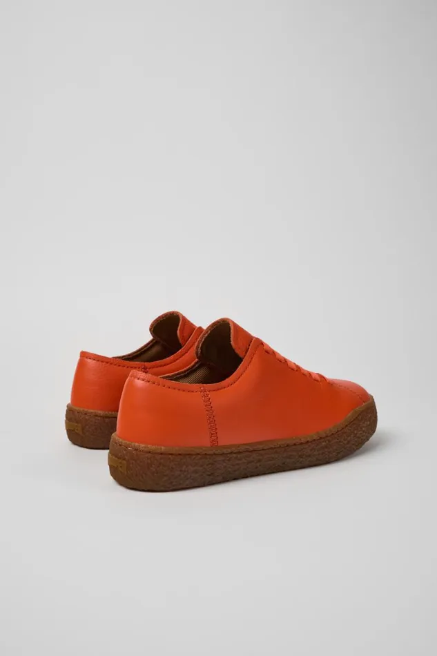 Women Camper Sneakers Peu Terreno Orange Leather Sneakers Women Camper Sneakers Peu Terreno Orange Leather Sneakers