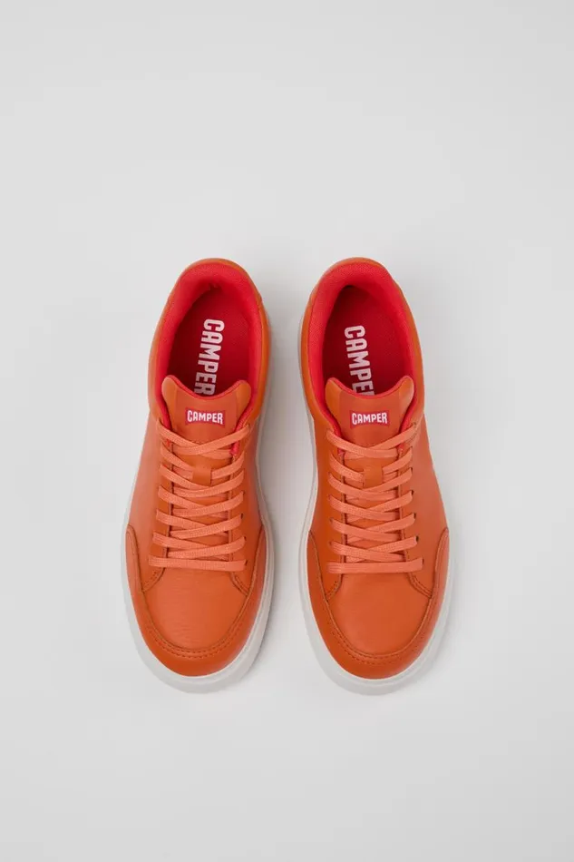 Women Camper Sneakers Runner K21 Orange Leather Sneakers Women Camper Sneakers Runner K21 Orange Leather Sneakers