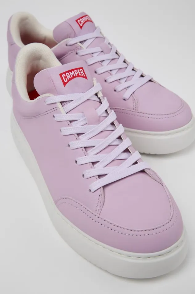 Women Camper Sneakers Runner K21 Purple Leather Sneakers