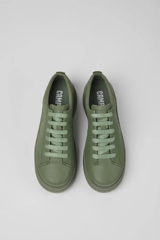 Women Camper Sneakers Runner Up Green Leather Sneakers Women Camper Sneakers Runner Up Green Leather Sneakers