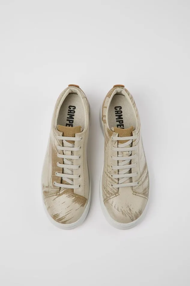 Women Camper Sneakers Runner Up Multicolored Recycled Leather Sneakers