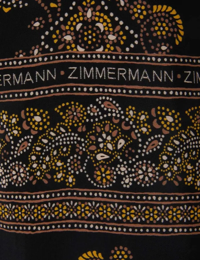 Women Clothing Zimmermann Utility Short Dress Utility Dot Black