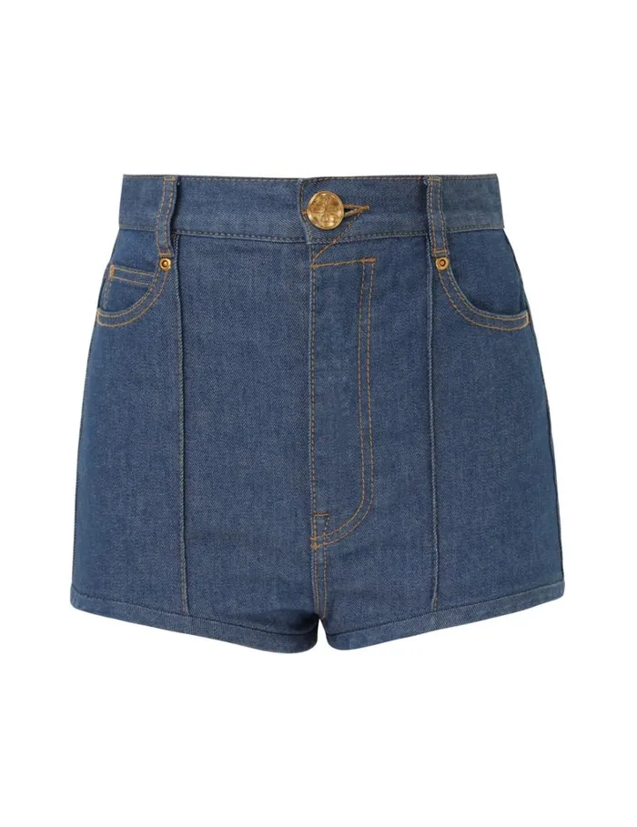 Women Denim Zimmermann Matchmaker Denim Dance Short Railway Blue