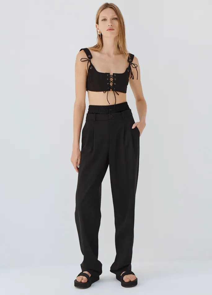 Women Double Waistband Trouser MONSE Bottoms
