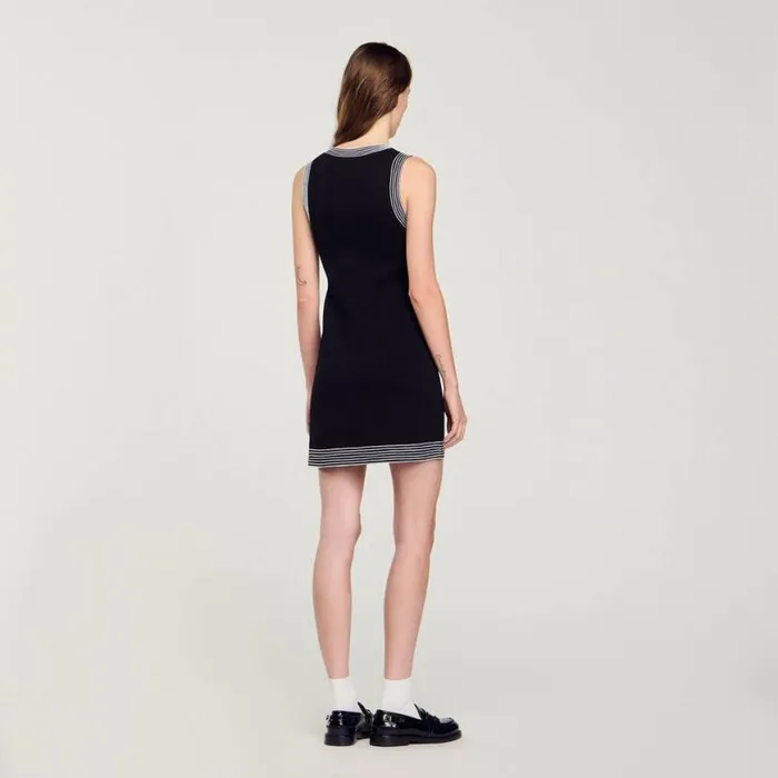Women Dresses SANDRO Short Buttonup Dress Black