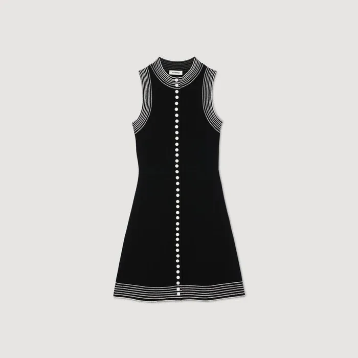 Women Dresses SANDRO Short Buttonup Dress Black