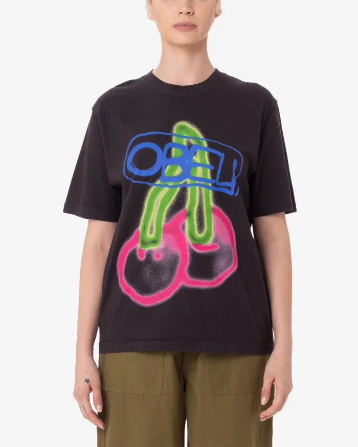 Women FUZZY CHERRY PIGMENT TSHIRT Pigment Unbleached OBEY Clothing TSHIRTS