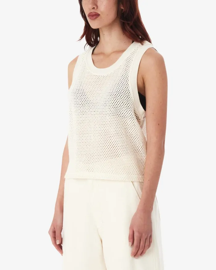 Women HUDSON MESH TANK Java Brown OBEY Clothing TOPS