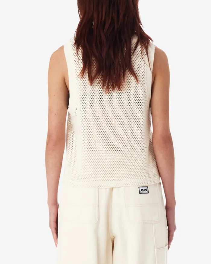 Women HUDSON MESH TANK Java Brown OBEY Clothing TOPS