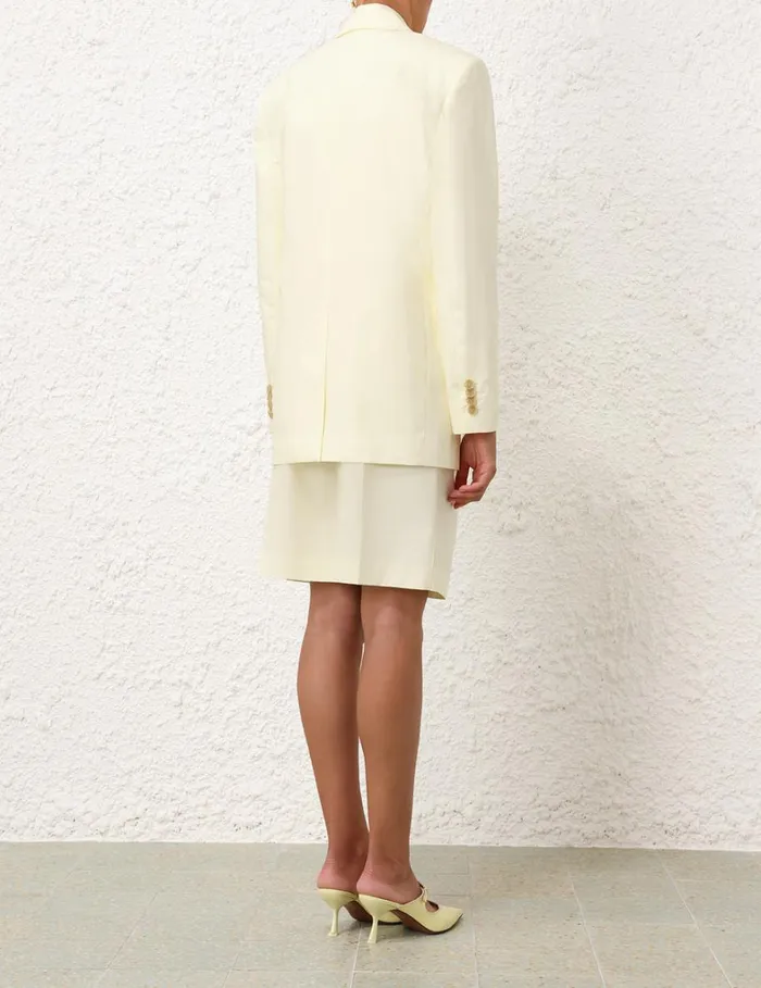 Women Jackets and Coats Zimmermann Harmony Poplin Jacket Lemon