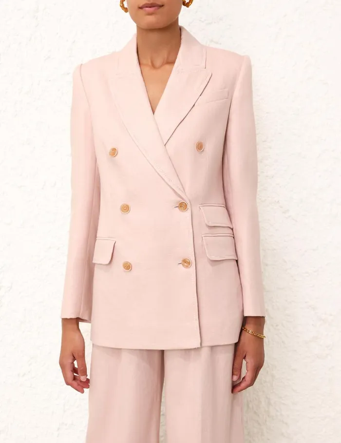 Women Jackets and Coats Zimmermann Matchmaker Tailored Jacket Blush