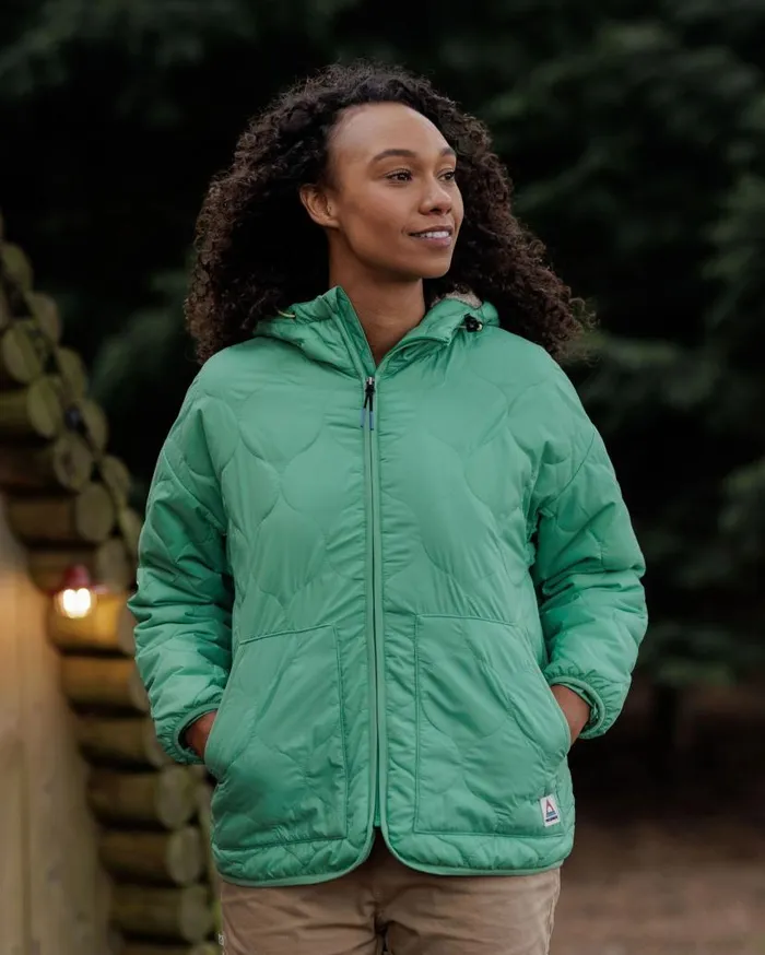 Women Jackets Passenger Earthy Recycled Sherpa Lined Insulated Jacket Green Spruce Green Spruce