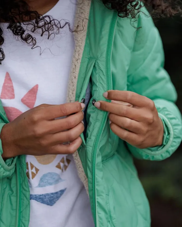 Women Jackets Passenger Earthy Recycled Sherpa Lined Insulated Jacket Green Spruce Green Spruce