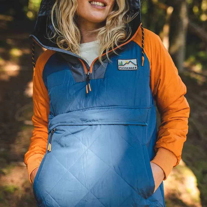 Women Jackets Passenger Ocean Recycled Insulated 12 Zip Jacket Ensign Blue Ensign Blue