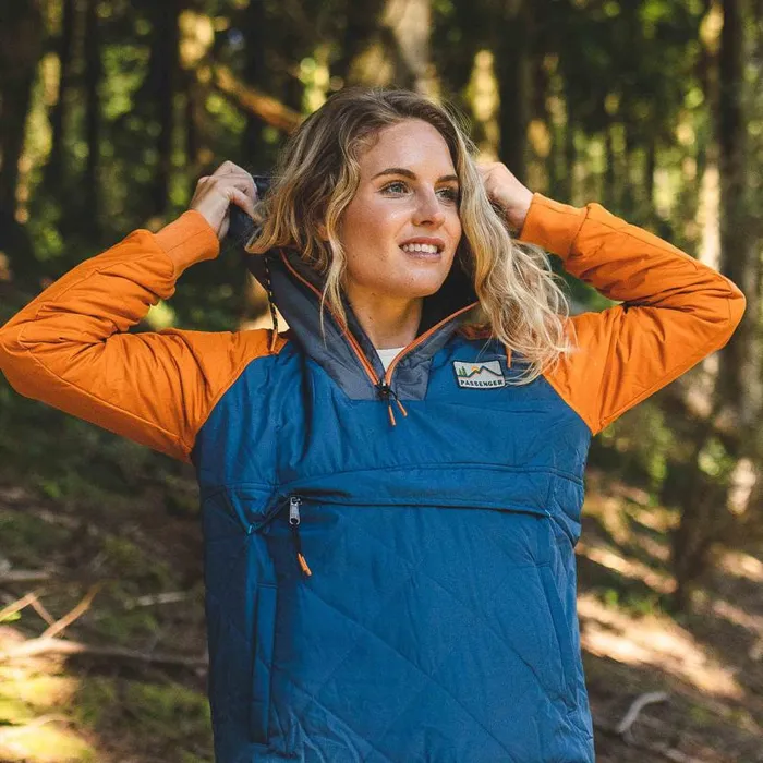 Women Jackets Passenger Ocean Recycled Insulated 12 Zip Jacket Ensign Blue Ensign Blue