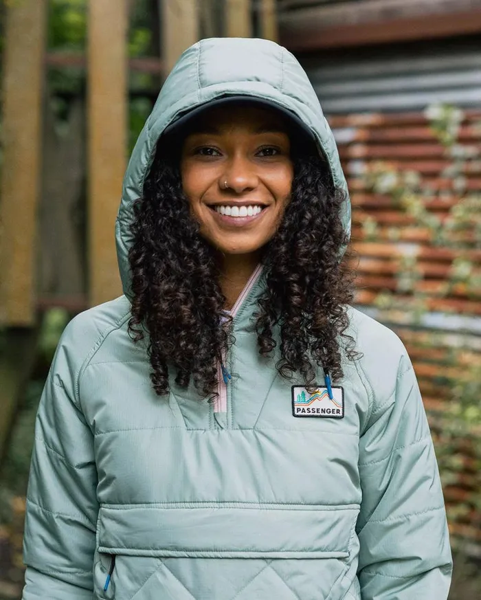 Women Jackets Passenger Ocean Recycled Insulated 12 Zip Jacket Pistachio Pistachio