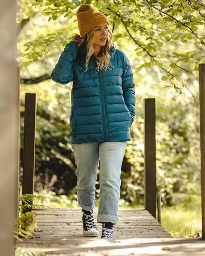 Women Jackets Passenger Pow Recycled Insulated Jacket Blue Steel Blue Steel