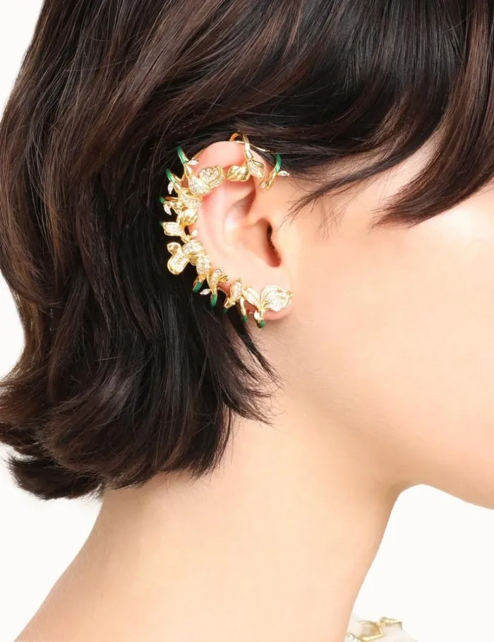 Women Jewellery Zimmermann Small Floral Ear Cuff Gold