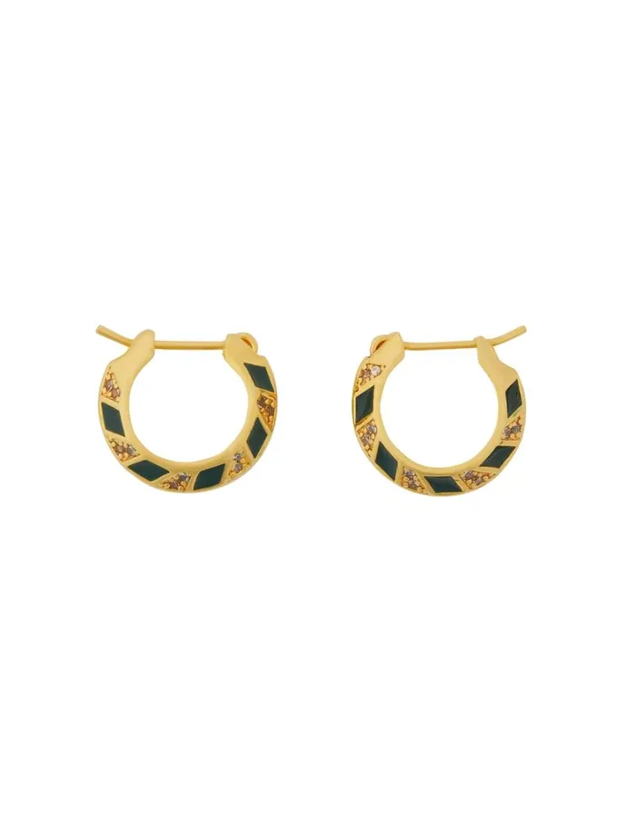 Women Jewellery Zimmermann Zimmemorabilia Mini Hoops Goldgreen