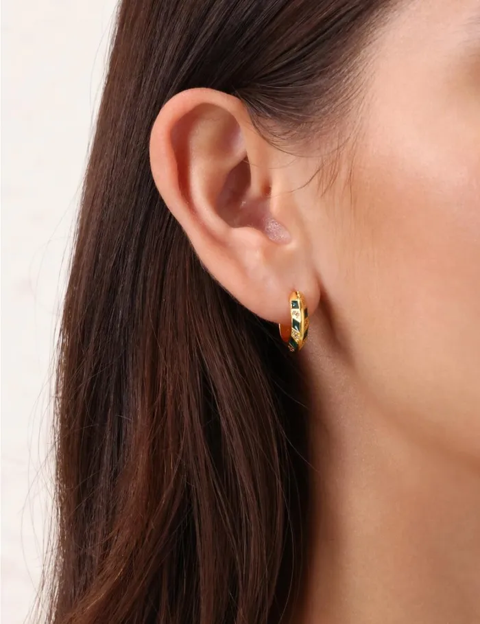 Women Jewellery Zimmermann Zimmemorabilia Mini Hoops Goldgreen