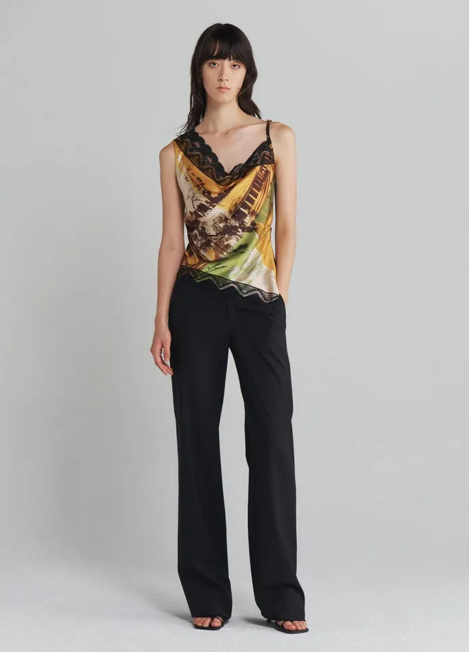 Women Lace Trim Camisole Top MONSE Tops