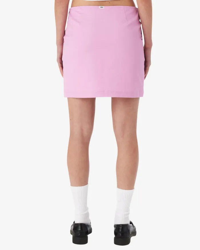 Women LOUISE ZIP SKIRT Pastel Lavender OBEY Clothing BOTTOMS