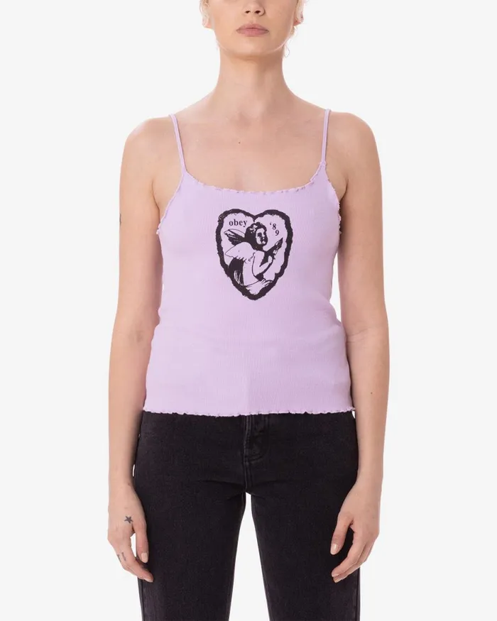 Women LOVE NOTE DREY TANK TOP Clay OBEY Clothing TSHIRTS