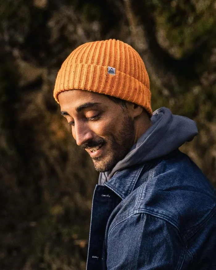 WomenMen Beanies Passenger Fisherman 20 Recycled Cotton Beanie Apricot Apricot