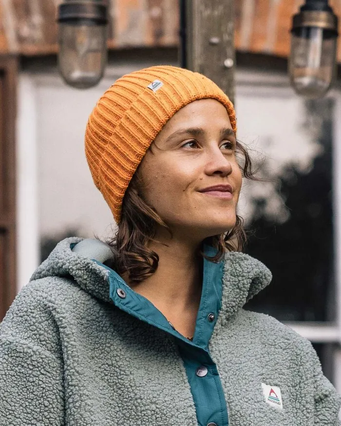 WomenMen Beanies Passenger Fisherman 20 Recycled Cotton Beanie Apricot Apricot