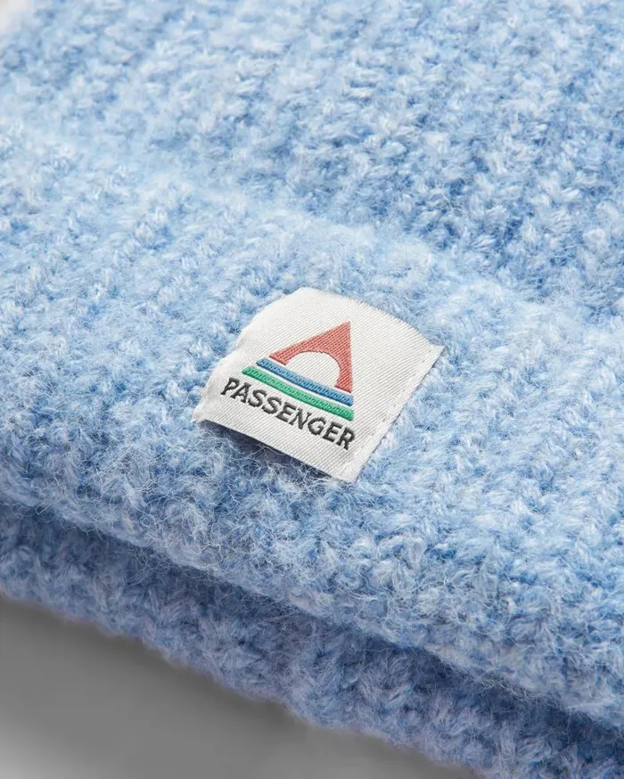 WomenMen Beanies Passenger Redwood Fleece Lined Recycled Beanie Blue Fog Blue Fog