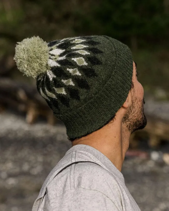 WomenMen Beanies Passenger Snowdrop Recycled Bobble Hat Khaki Khaki