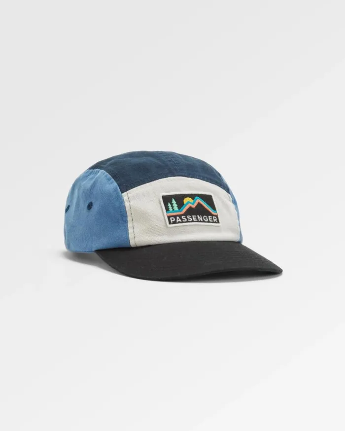 WomenMen Caps and Hats Passenger Made To Roam Recycled 5 Panel Cap Charcoal Multi Charcoal Multi