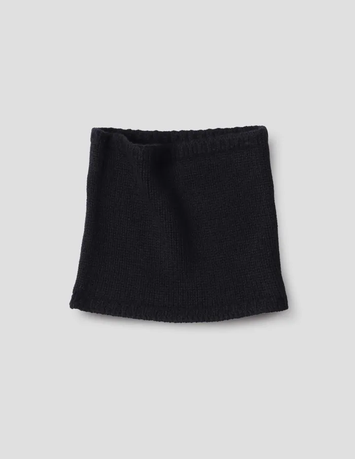 WomenMen Chunky Neckwarmer Black Margaret Howell Scarves