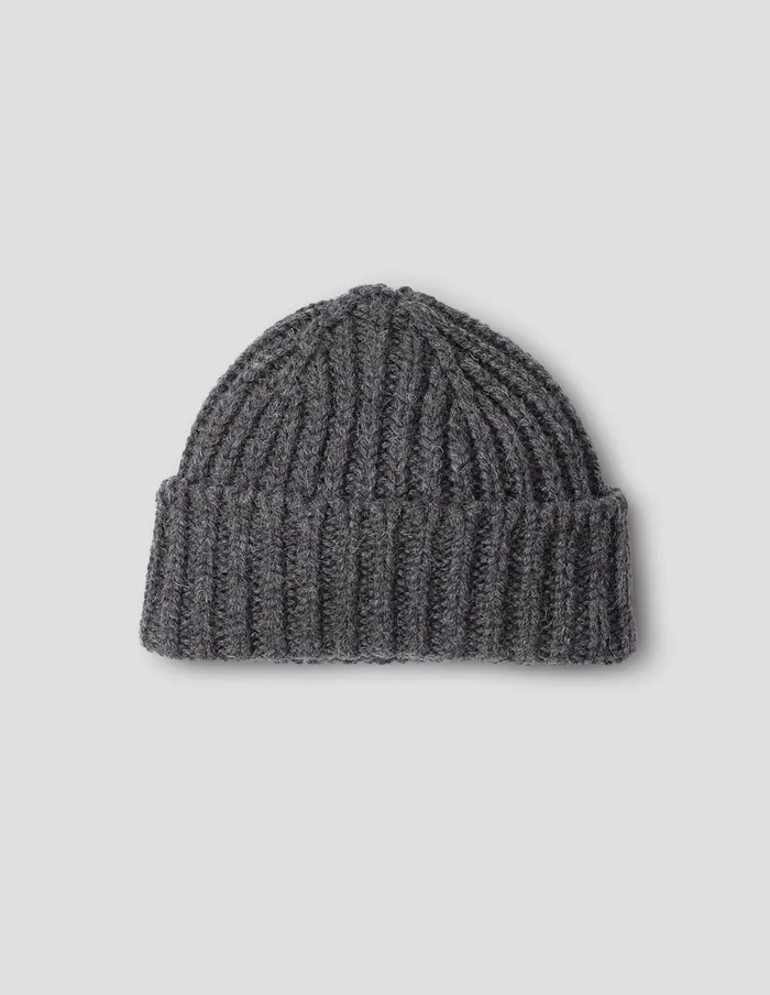 WomenMen Mhl Heavy Rib Hat Graphite Margaret Howell Hats