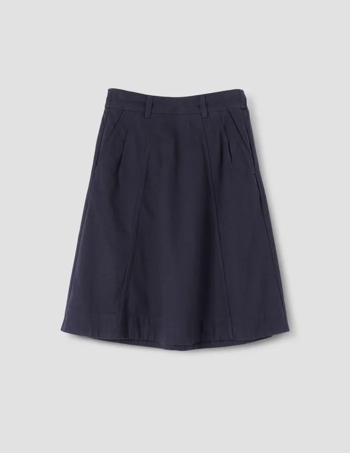Women Mhl Panelled Scout Skirt Ink Margaret Howell Skirts