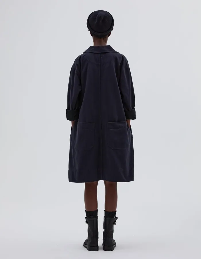 Women Mhl Patch Pocket Smock Dress Ink Margaret Howell Dresses