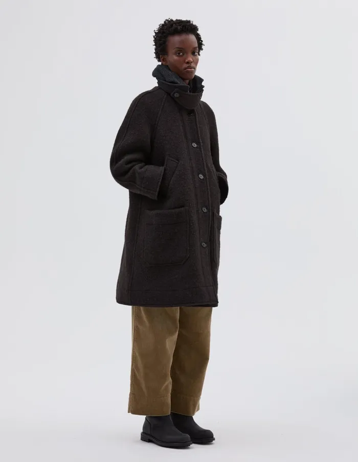 Women Mhl Raglan Overcoat Bark Margaret Howell Jackets and Coats