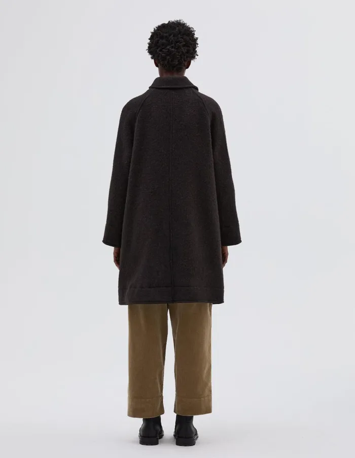 Women Mhl Raglan Overcoat Bark Margaret Howell Jackets and Coats
