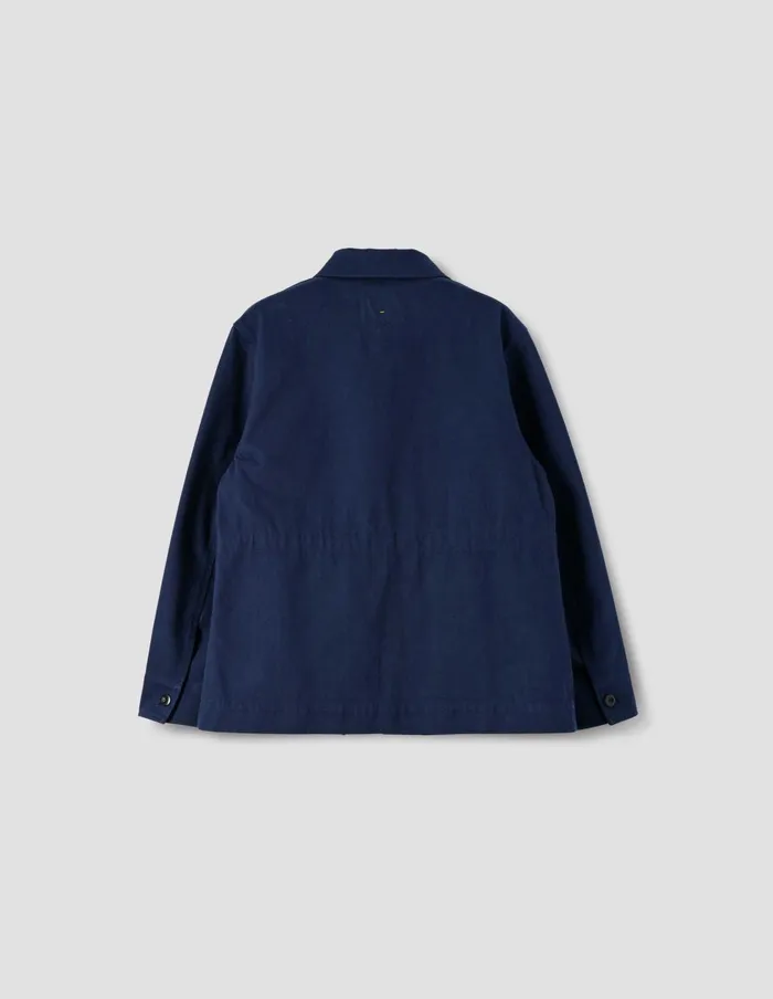 Women Mhl Worker Jacket Indigo Margaret Howell Jackets and Coats