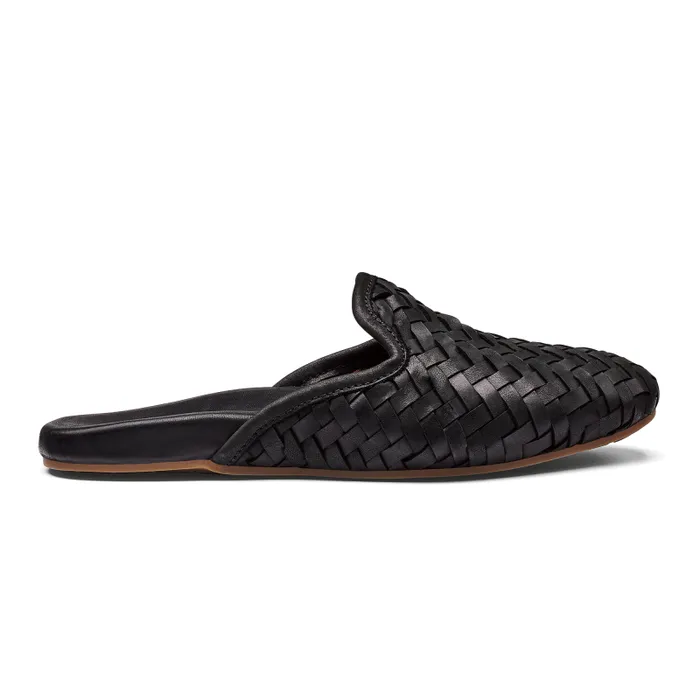 Women Mii Womens Leather Mule Black Olukai SlipOn