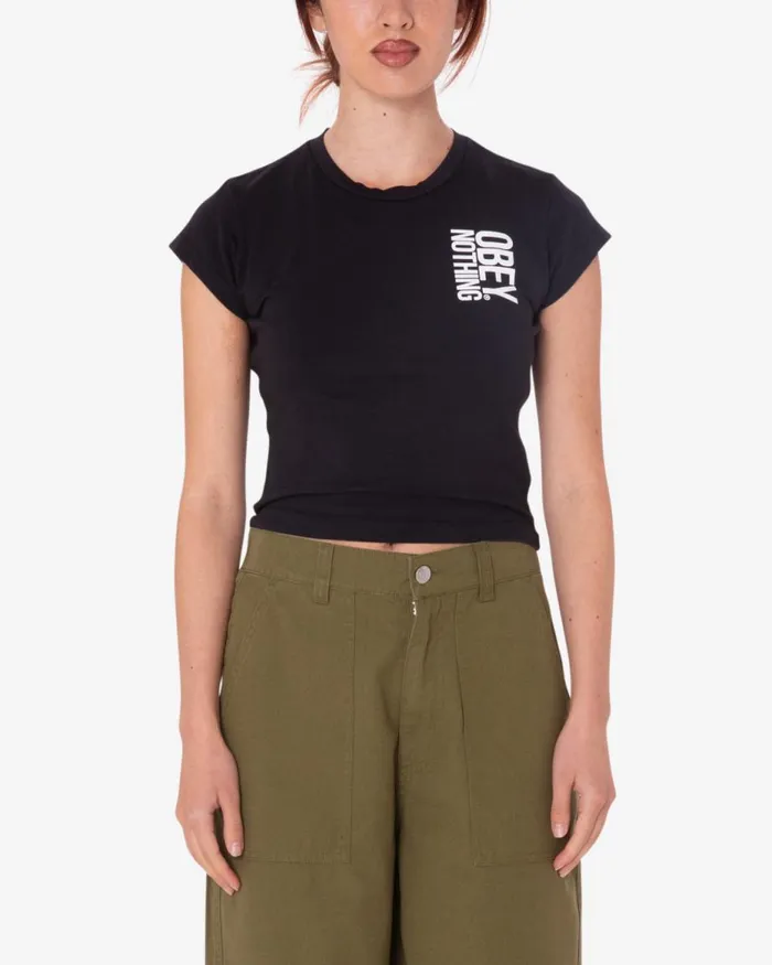 Women NOTHING HAYDEN TSHIRT Irish Cream OBEY Clothing TSHIRTS
