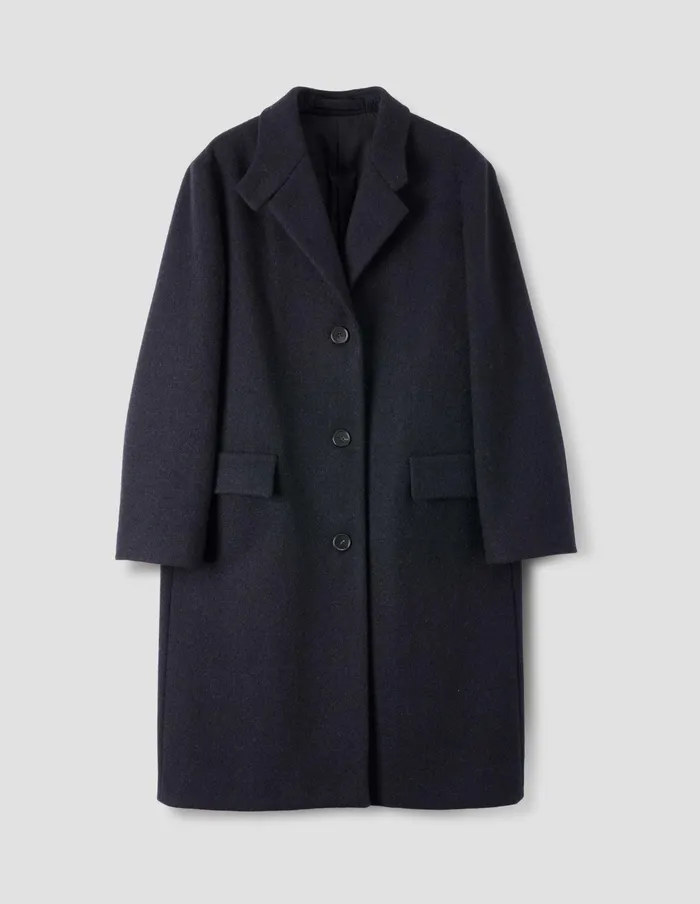 Women Overcoat Midnight Margaret Howell Jackets and Coats