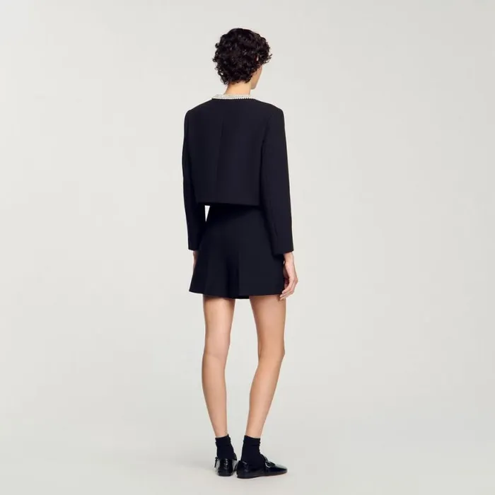 Women Pants and Shorts SANDRO Highwaisted Shorts Black