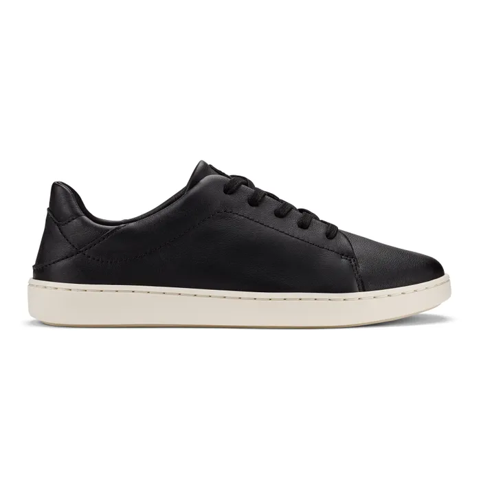 Women Pehuea L Ili Womens Everyday Leather Sneakers Black Olukai Leather